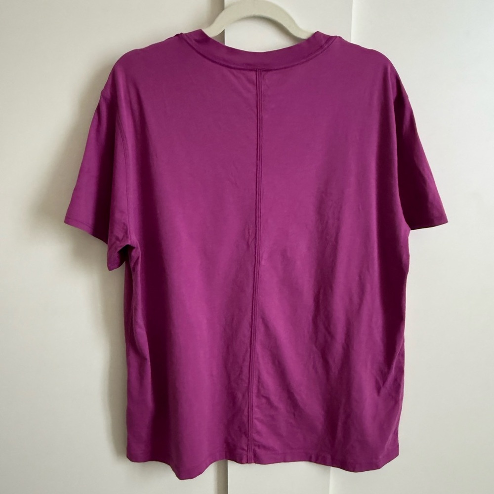 Lululemon All Yours Boyfriend Tee Shirt Short Sleeve Cotton Top Athleisure 10 - Picture 3 of 5